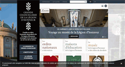 Desktop Screenshot of legiondhonneur.fr